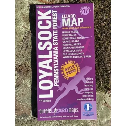 Purple Lizard Map - Loyalsock/Worlds End State Park - Your Premium Fishing Gear Store Rods Lines Baits Accessories* Fishing Line