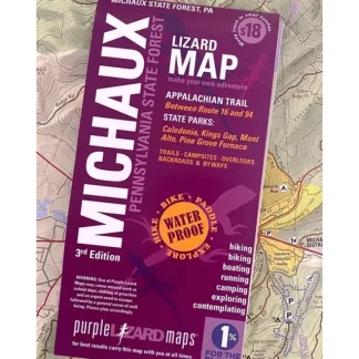 Purple Lizard Map - Michaux 3rd Edition - Your Premium Fishing Gear Store Rods Lines Baits Accessories* Fishing Line