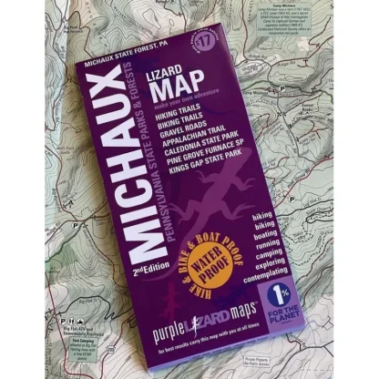 Purple Lizard Map - Michaux 2nd Edition - Your Premium Fishing Gear Store Rods Lines Baits Accessories* Fishing Line