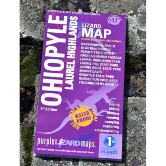 Purple Lizard Map - Ohiopyle/Laurel Highlands 2nd Edition - Your Premium Fishing Gear Store Rods Lines Baits Accessories* Fishing Line