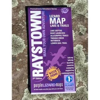 Purple Lizard Map - Raystown 3rd Edition - Your Premium Fishing Gear Store Rods Lines Baits Accessories* Fishing Line