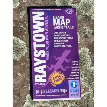 Purple Lizard Map - Raystown 3rd Edition - Your Premium Fishing Gear Store Rods Lines Baits Accessories* Fishing Line