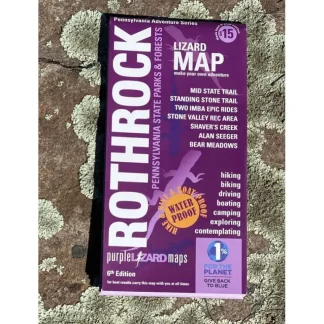 Purple Lizard Map - Rothrock 7th ed. - Your Premium Fishing Gear Store Rods Lines Baits Accessories* Fishing Line