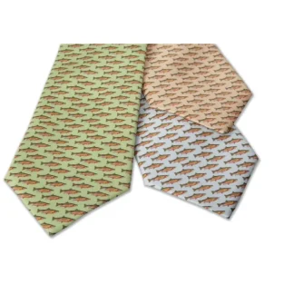 R.L. Winston Trout School Silk Tie - Your Premium Fishing Gear Store Rods Lines Baits Accessories* Fly Fishing