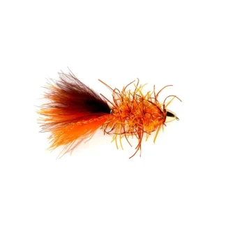 Rubber Bugger Conehead Brown & Orange - Your Premium Fishing Gear Store Rods Lines Baits Accessories* Fly Fishing