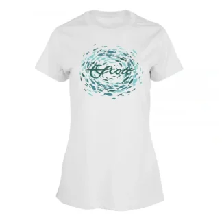 Scott Fly Rods Women's School of Fish SS T-Shirt - Your Premium Fishing Gear Store Rods Lines Baits Accessories* Fishing Line