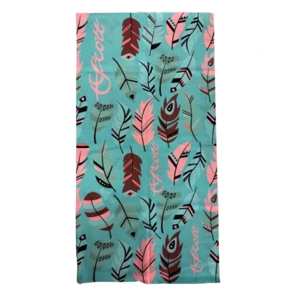 Scott Teal w/Feather and Pink Scott Neck Gaiter - Your Premium Fishing Gear Store Rods Lines Baits Accessories* Fishing Line