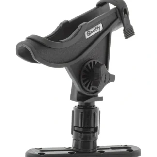 Scotty 0282-BK Baitcaster Rod Holder w/ Gearhead & Track, Black - Your Premium Fishing Gear Store Rods Lines Baits Accessories* Bait
