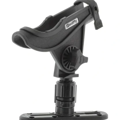 Scotty 0282-BK Baitcaster Rod Holder w/ Gearhead & Track, Black - Your Premium Fishing Gear Store Rods Lines Baits Accessories* Bait