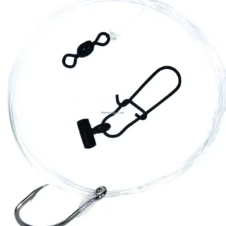 Sea Striker Striper Eel Rig, 6/0 Live Bait Hook, Barrel Swivel, Sinker Slide - Your Premium Fishing Gear Store Rods Lines Baits Accessories* Bait