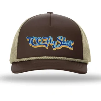 TCO Fly Shop Hat Low Pro Foam Trucker - Retro Logo - Your Premium Fishing Gear Store Rods Lines Baits Accessories^ Discount