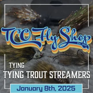 TCO Fly Tying Class: Tying Trout Streamers with Sam Reibman - Your Premium Fishing Gear Store Rods Lines Baits Accessories^ Discount