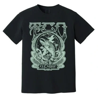 TCO Logo T-Shirt - Trippy Rising Trout - Your Premium Fishing Gear Store Rods Lines Baits Accessories^ Clearance