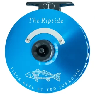 Tibor Riptide Reel Custom Aqua with Jet Black with Redfish Engraving - Your Premium Fishing Gear Store Rods Lines Baits Accessories^ New