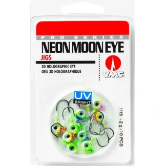 VMC UV Neon Moon Eye Jig, 1/16oz, 10pk - Your Premium Fishing Gear Store Rods Lines Baits Accessories^ Clearance